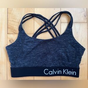 Calvin Klein Sports Bra Grey Heathered